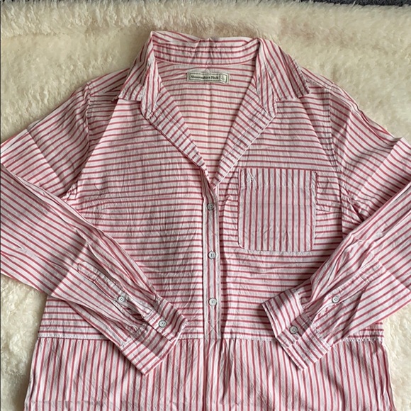 Abercrombie & Fitch stripy shirt tunic - Picture 4 of 4